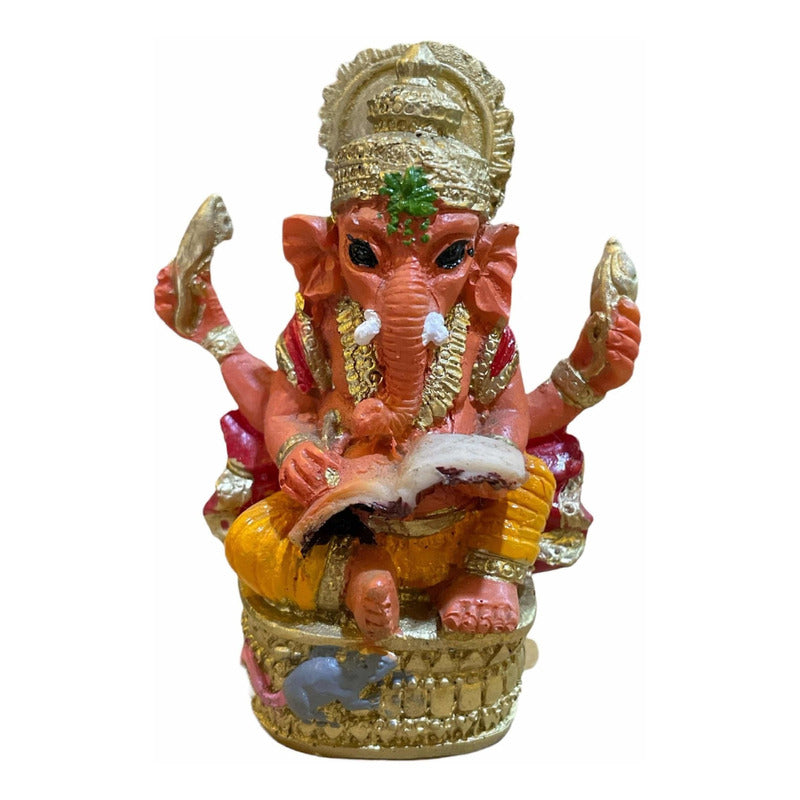 Ganesh Figura Resina Dios De La Prosperidad 7.5 Cm 1 Pieza