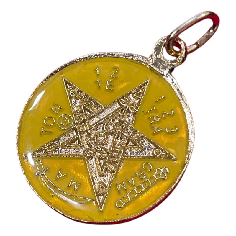 Pentagrama Ritualizado Mediano 7 Metales Tetragramaton