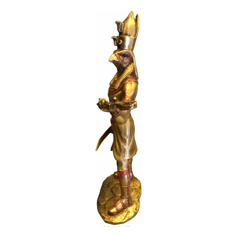 Horus Dorado 29cm Figura De Resina