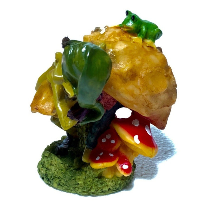 Elfo De La Abundancia En Resina Artesanal Pintado A Mano.