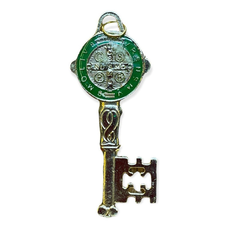 Llave De San Benito Dije Baño De Oro Encapsulado 5cm Varios