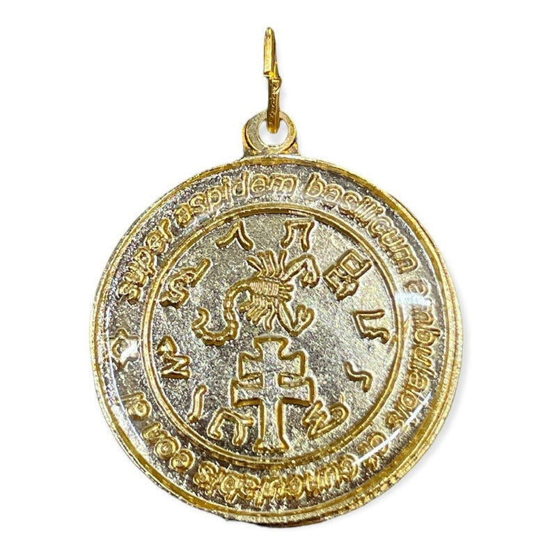Exterminador Talisman Amulento Encapsulado Y Baño De Oro 4cm