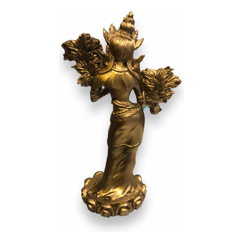 Tara 20cm Bronce Figura De Resina