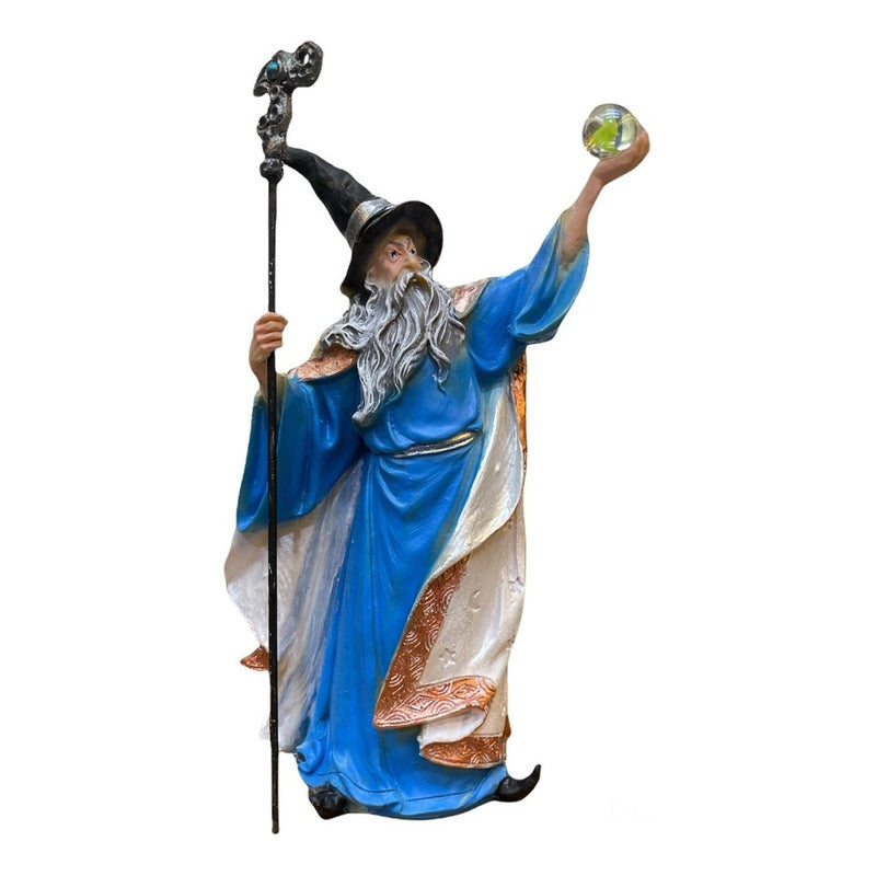 Merlin Ritualizado Figura 19 Cm Alto En Resina