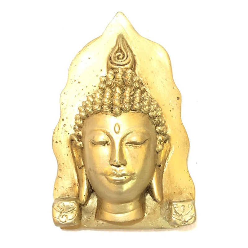Buda Rostro En Resina Para Pared 17 Cm
