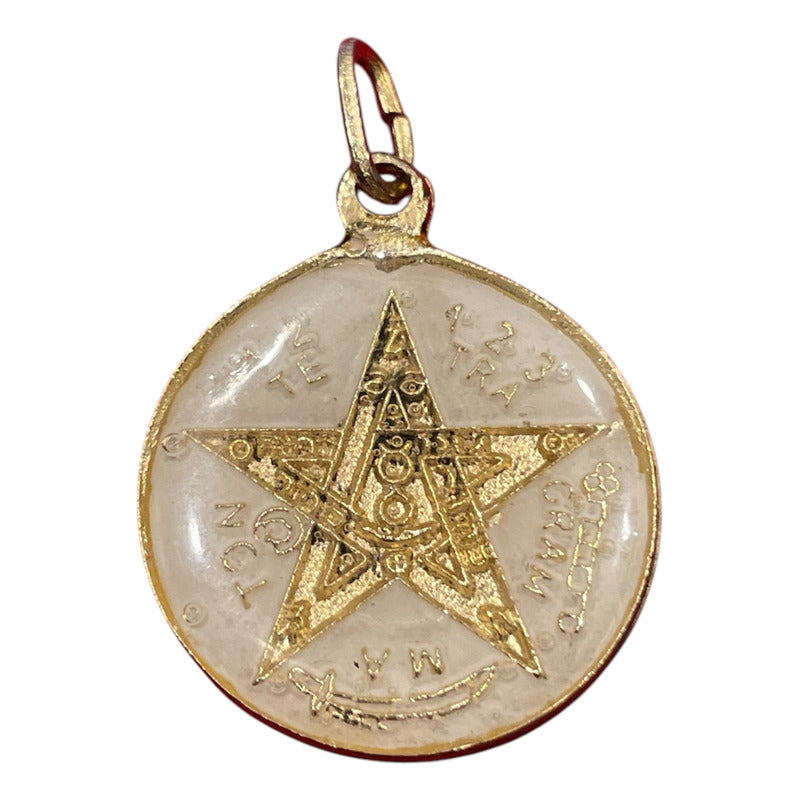 Pentagrama Ritualizado Mediano 7 Metales Tetragramaton