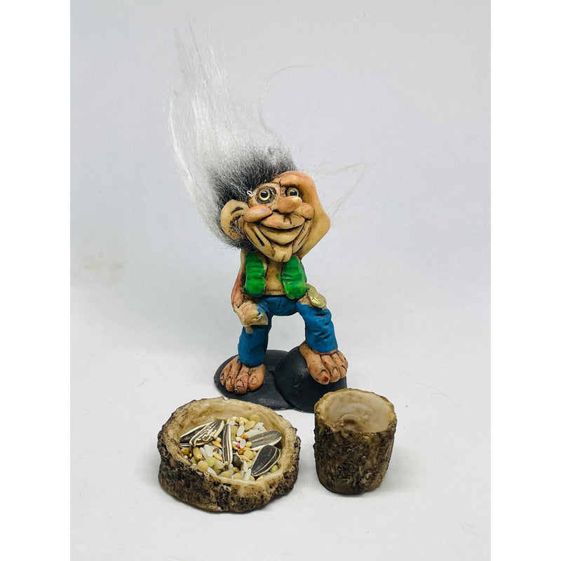 Troll Visionario Resina +semillas + Tarjeta Activación 11cm
