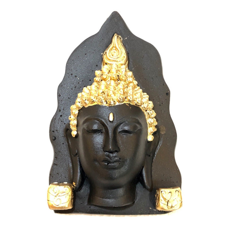 Buda Rostro En Resina Para Pared 17 Cm
