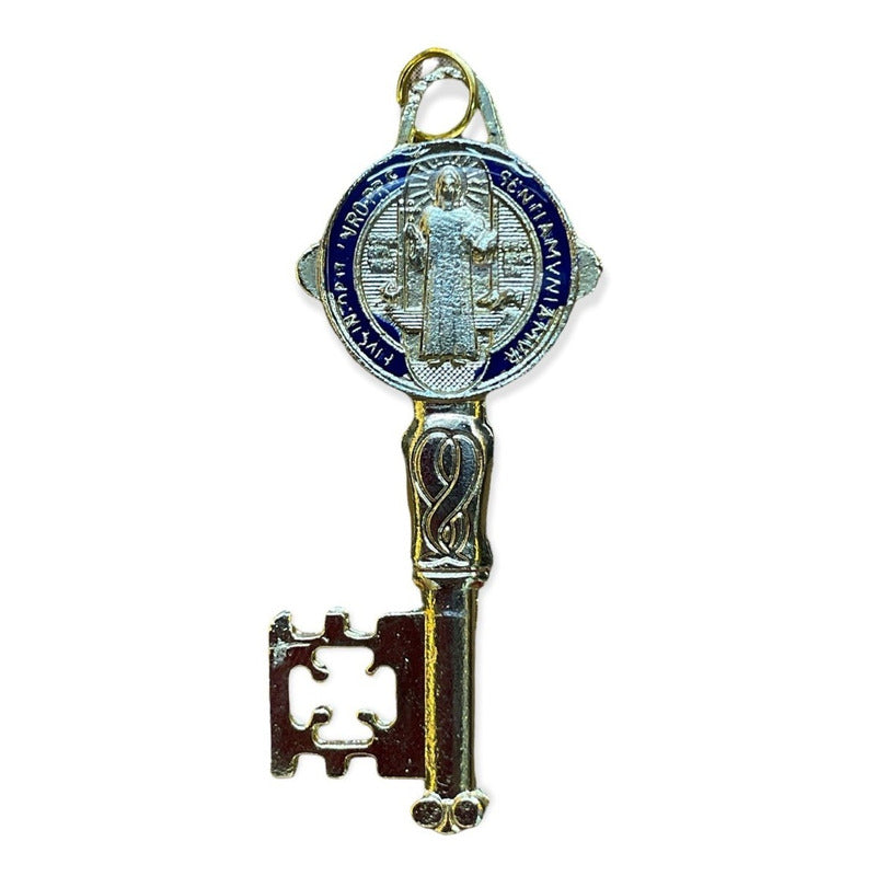 Llave De San Benito Dije Baño De Oro Encapsulado 5cm Varios