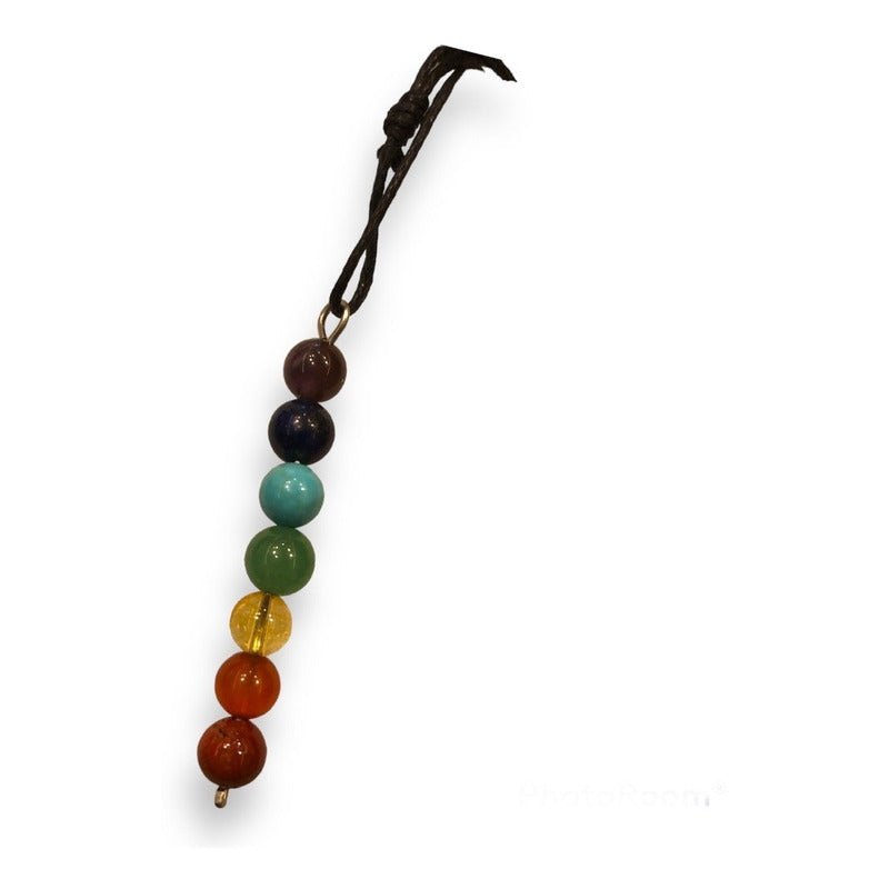 7 Chakras Dije Colgante Con Cuarzo