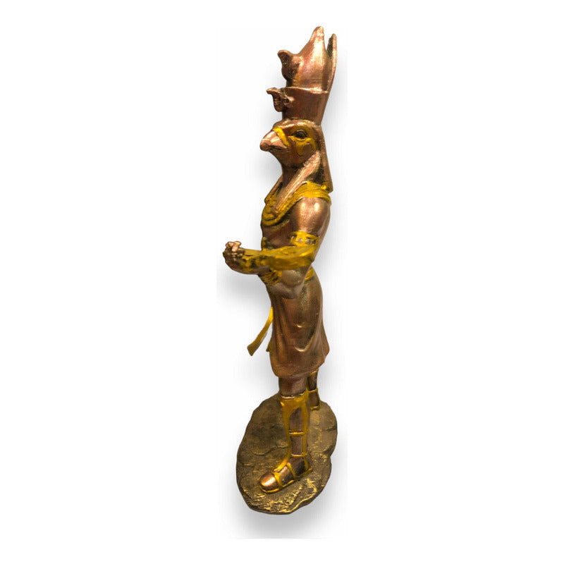 Horus Cromado 29cm Figura De Resina