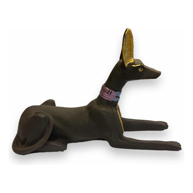 Anubis Echado Figura De Resina 13cm