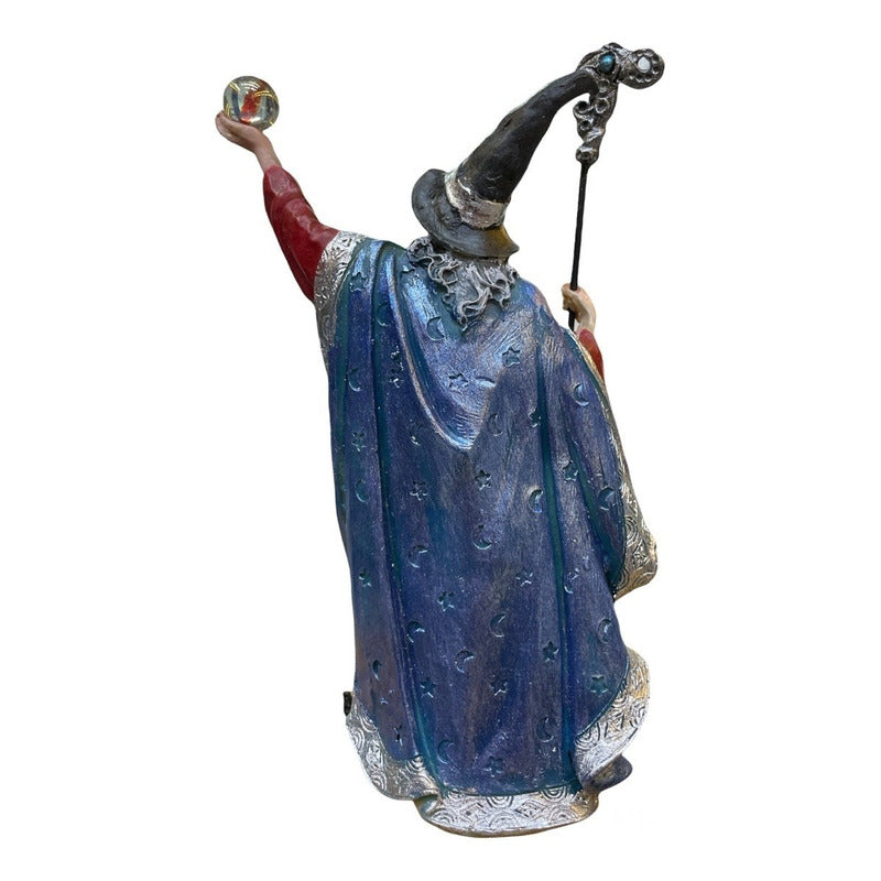 Merlin Ritualizado Figura 19 Cm Alto En Resina