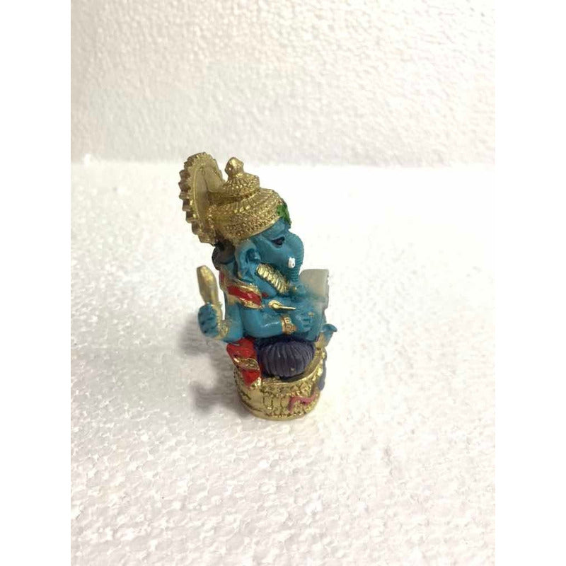Ganesh Figura Resina Dios De La Prosperidad 7.5 Cm 1 Pieza