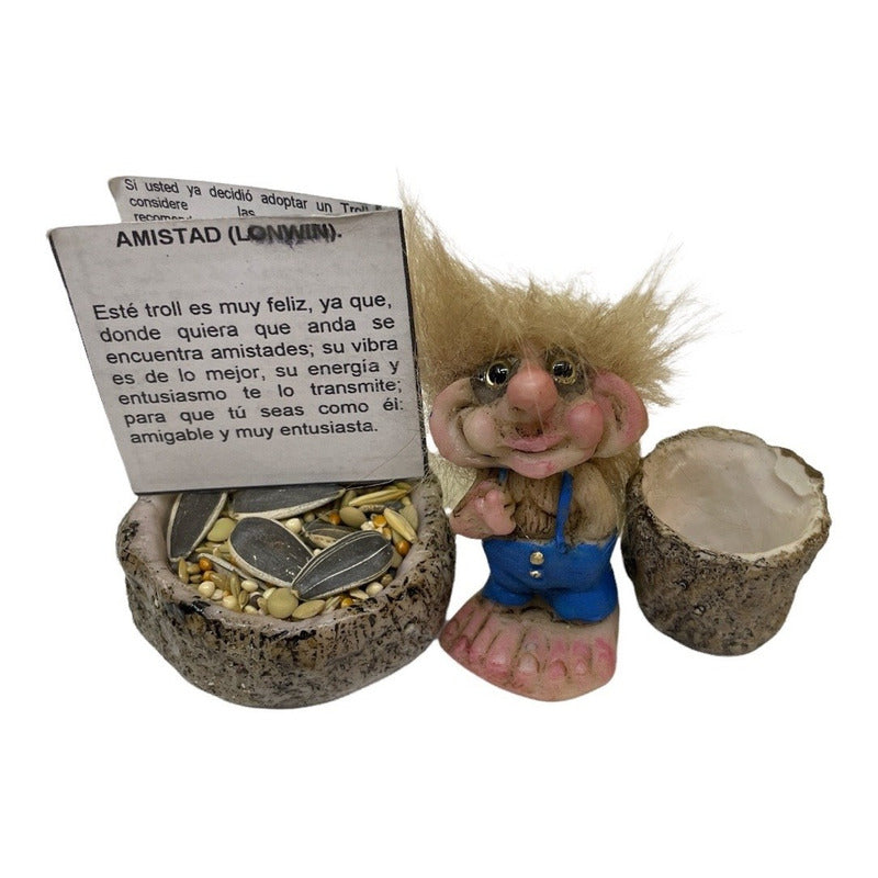 Troll Mini + Comedero + Semillas + Tarjeta. Varios Modelos segunda parte