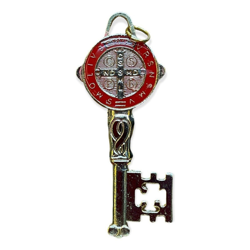 Llave De San Benito Dije Baño De Oro Encapsulado 5cm Varios
