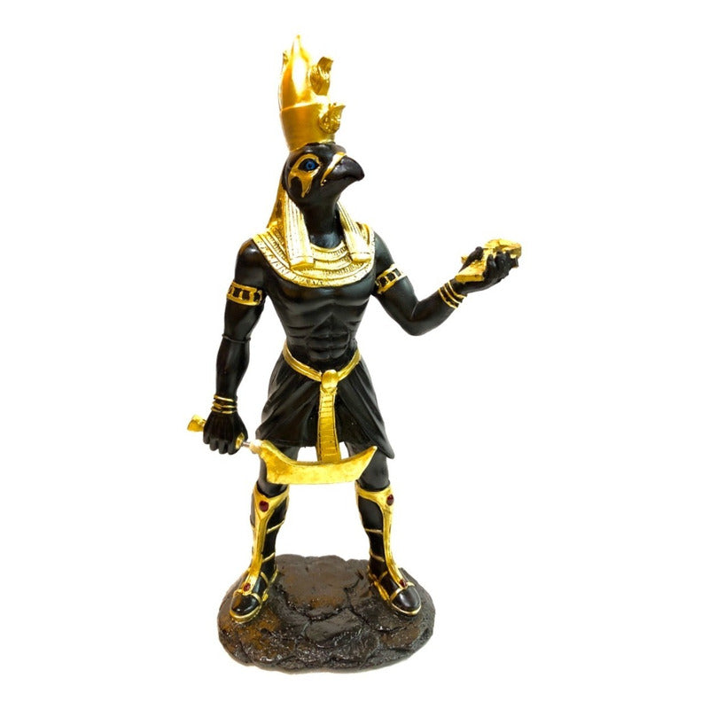 Horus Dios Egipcio Resina Nacional 29cm