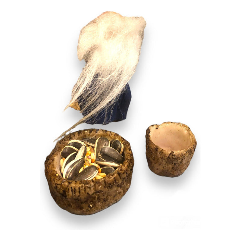 Troll Guardián De La Riqueza + Comedero  9 Cm Figura Resina