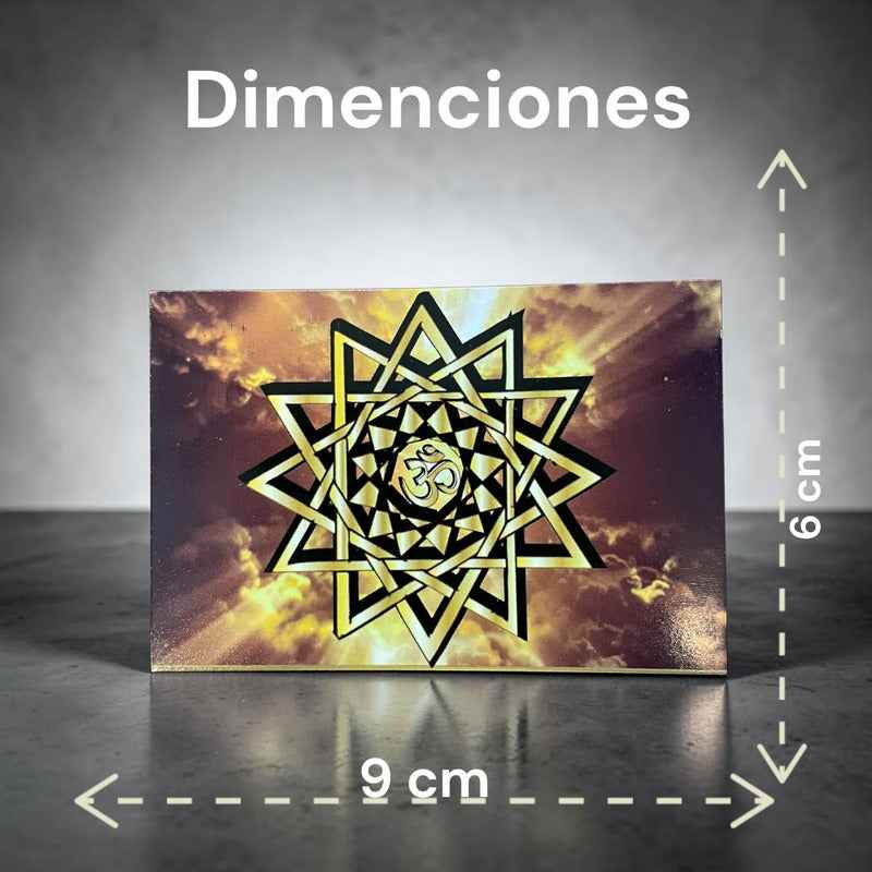 Estampas Coleccionables Esoterismo 5 Piezas Iguales Por Pac Estrella 12 Picos Simbologia