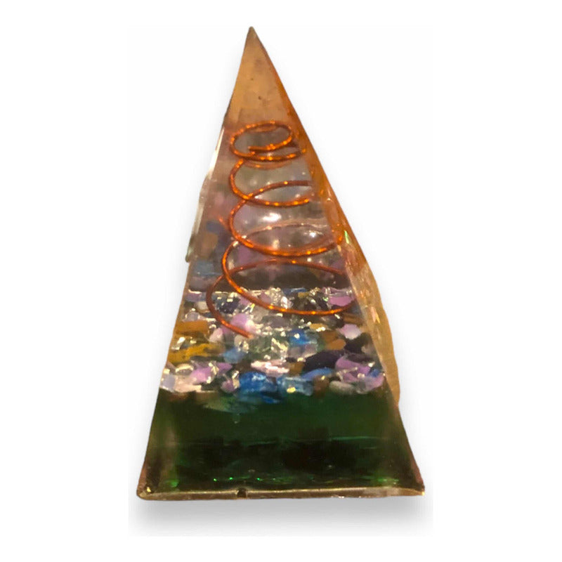 Pirámide De Orgonita 7cm Con Resina