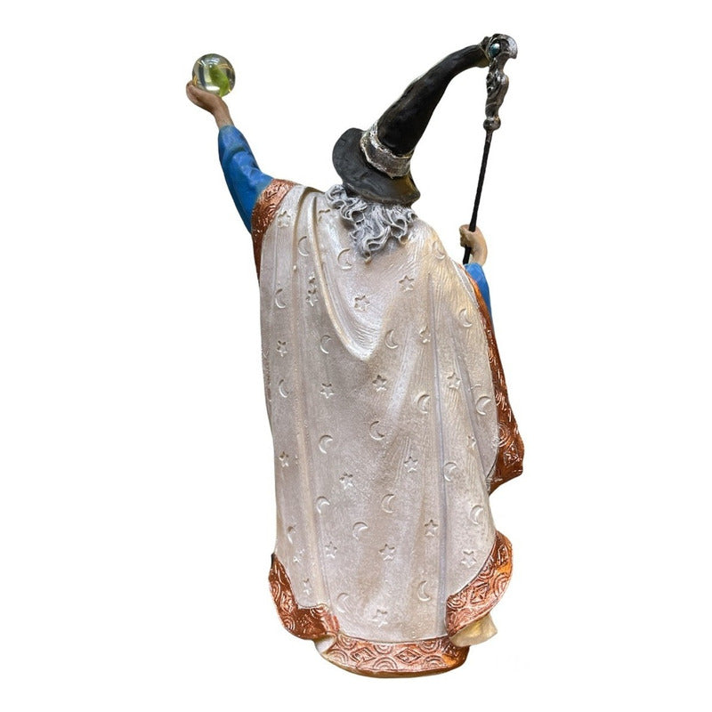 Merlin Ritualizado Figura 19 Cm Alto En Resina