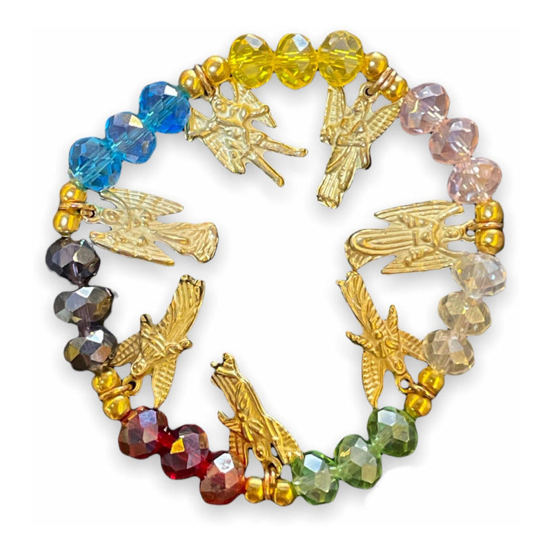 7 Arcangeles Pulsera Con Dijes