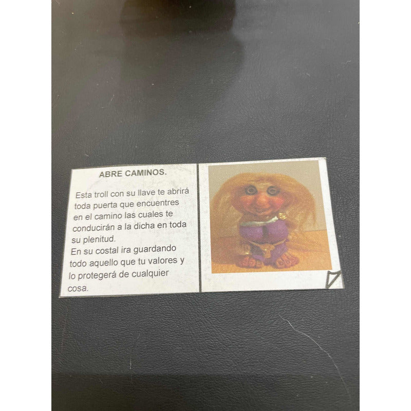 Troll Abre Camino + Comedero Figura De Resina 9 Cm Verde