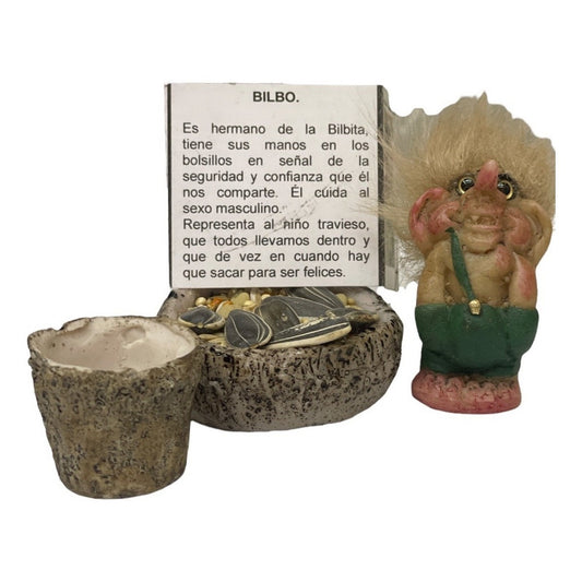 Troll Mini + Comedero + Semillas + Tarjeta. Varios Modelos