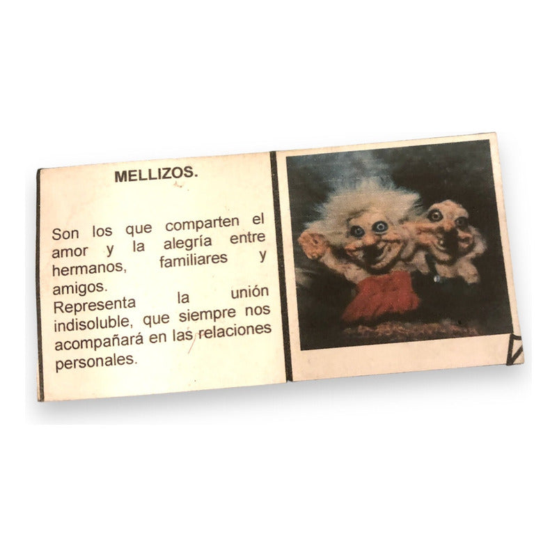 Troll Mellizos + Comedero 9 Cm Figura De Resina Nacional