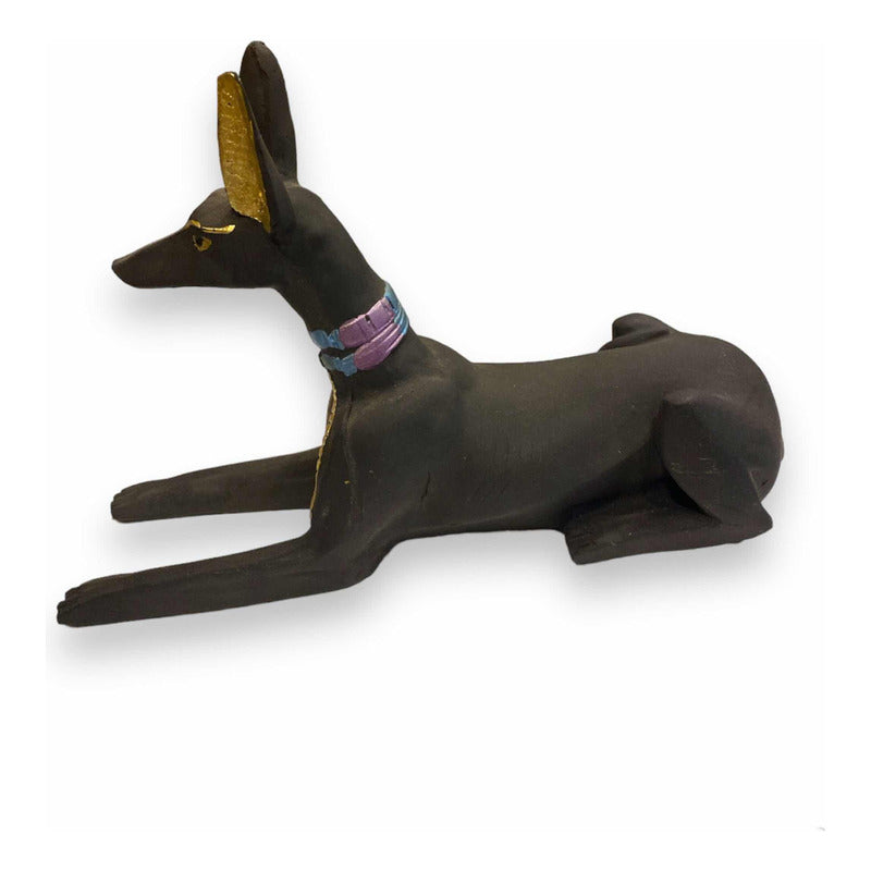 Anubis Echado Figura De Resina 13cm
