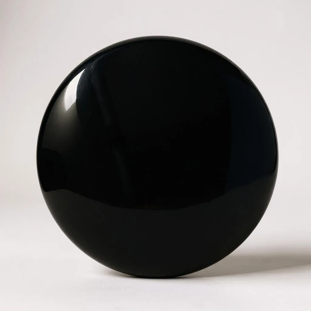 Espejo Obsidiana 8cm diametro