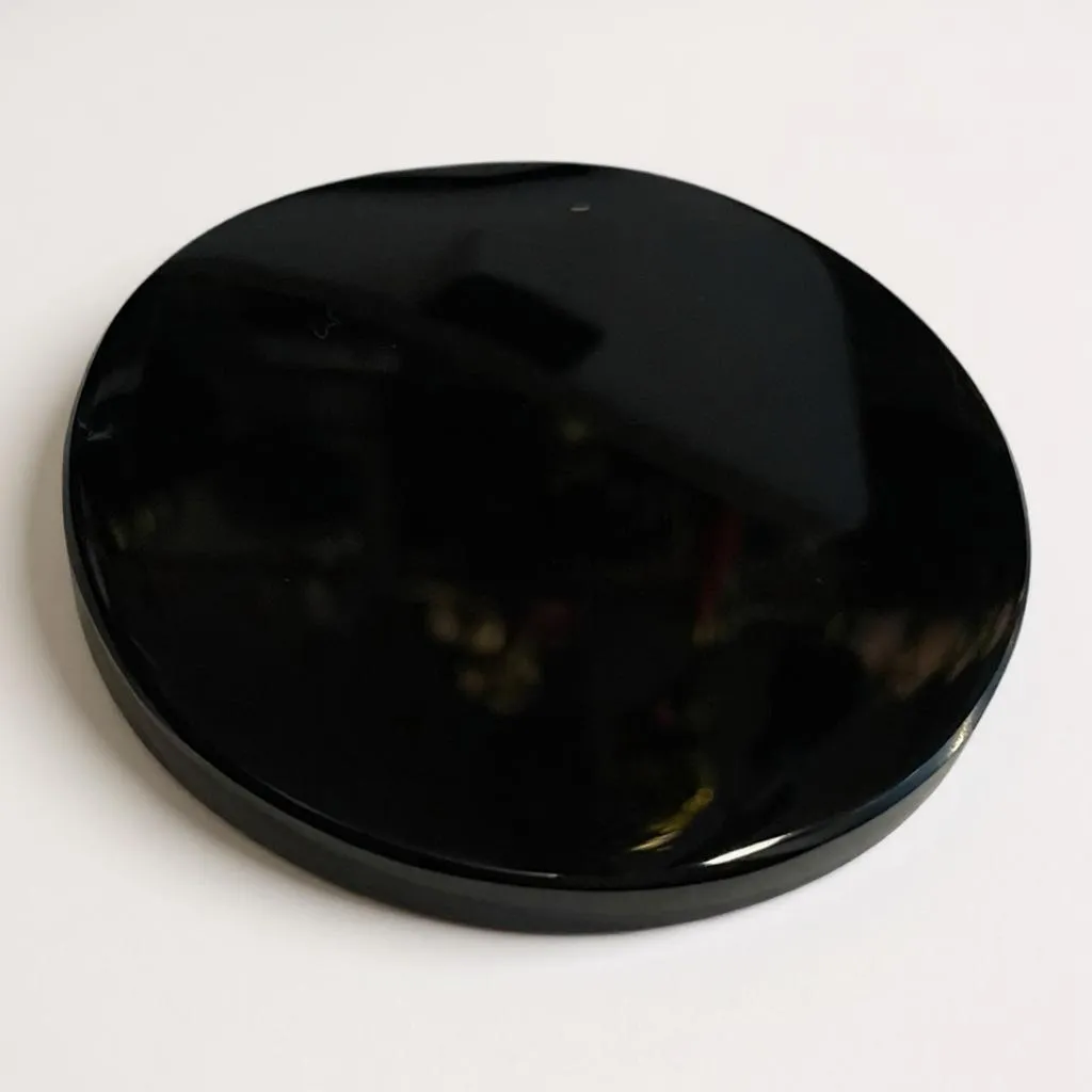 Espejo Obsidiana 8cm diametro