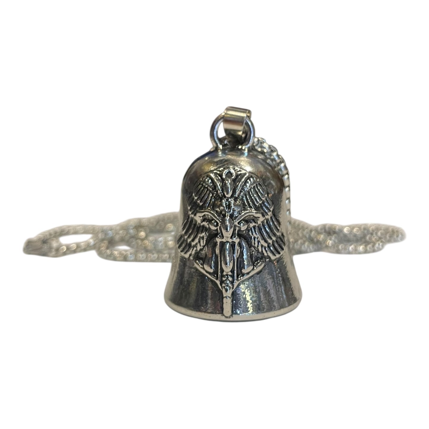 Campana Biker Amuleto Para Motociclista Con Cadena