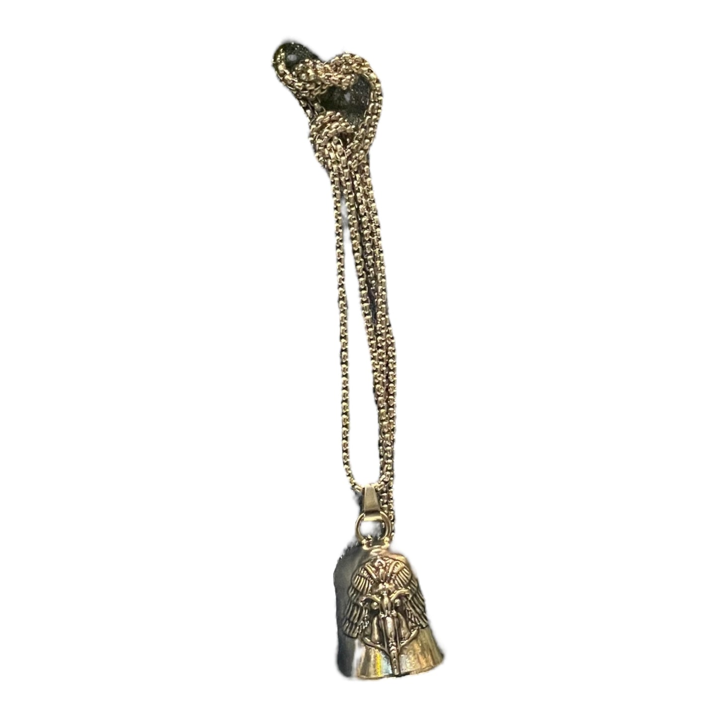 Campana Biker Amuleto Para Motociclista Con Cadena
