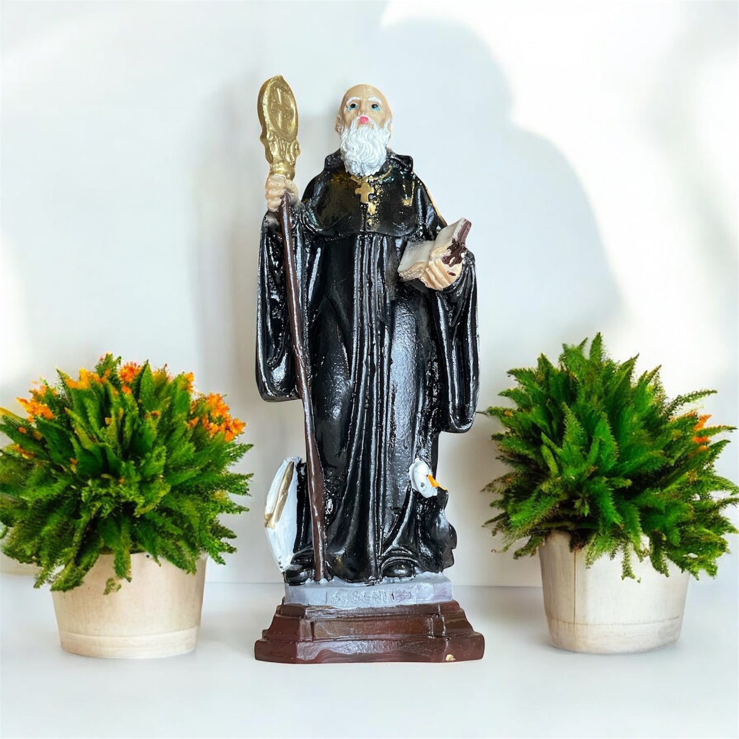 San Benito Figura De Resina 16 Cm