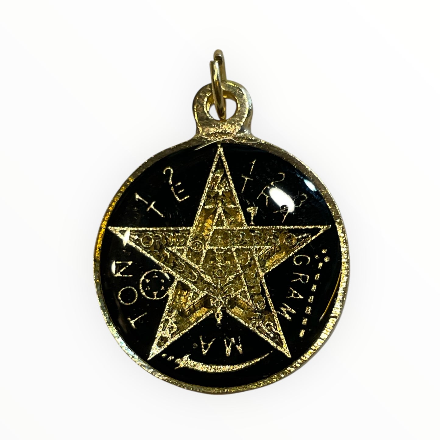 7 Potencias Dije Encapsulado y Tetragramaton al reverso