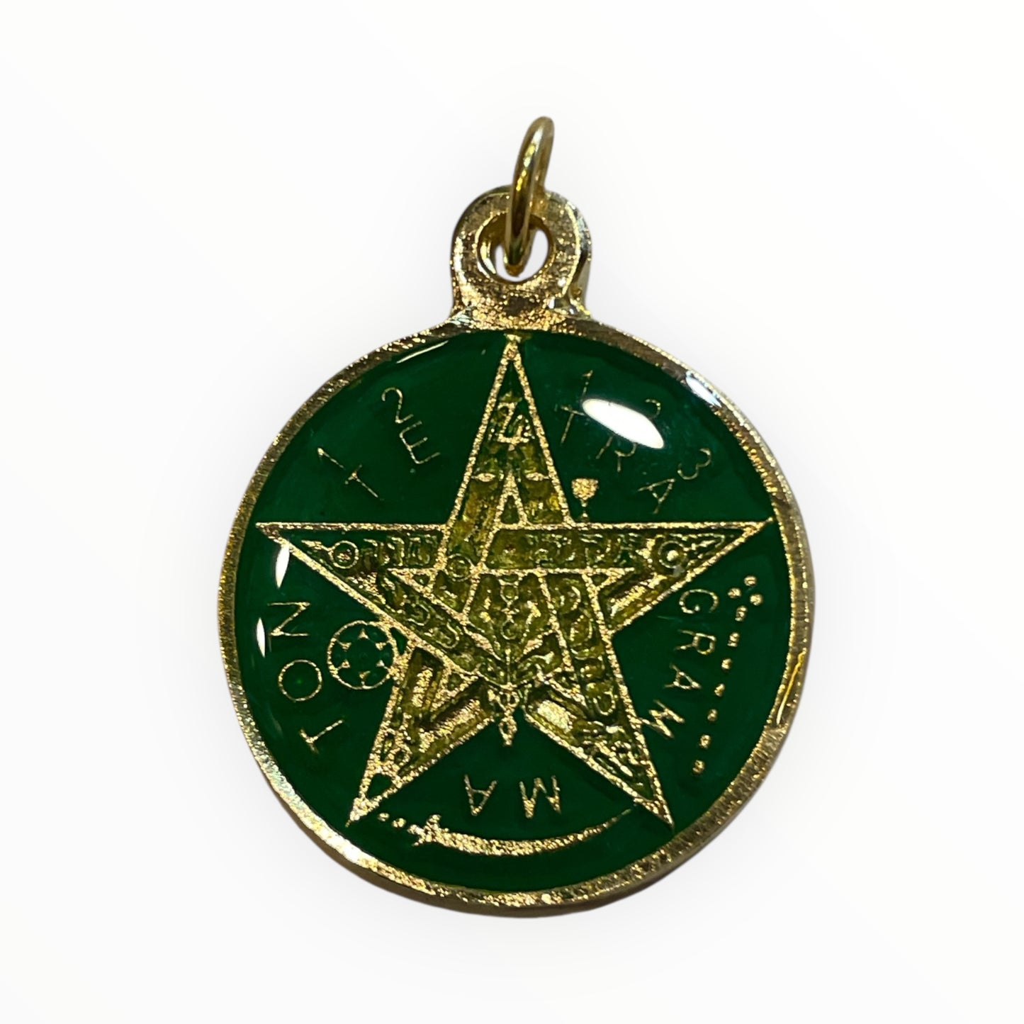 7 Potencias Dije Encapsulado y Tetragramaton al reverso