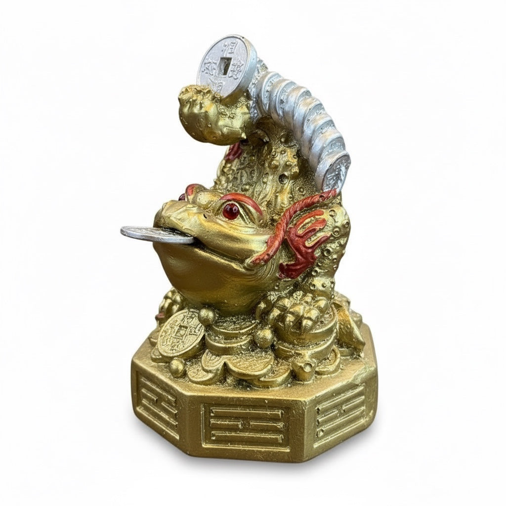 Sapo 3 Patas O Rana De La Suerte Resina 7 Cm