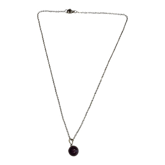 cuarzo en esfera con cadena de acero