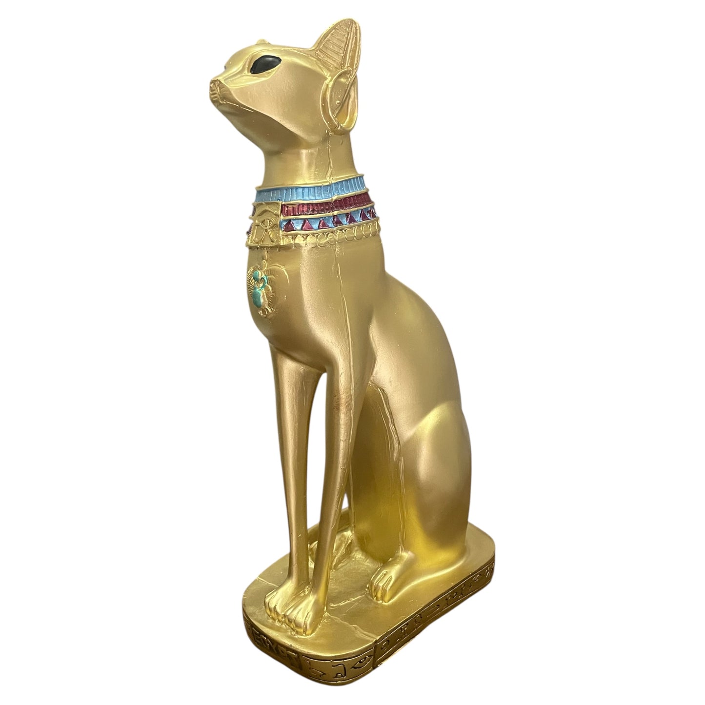 Bastet Egipcio Escultura De Resina 34x17x11cm