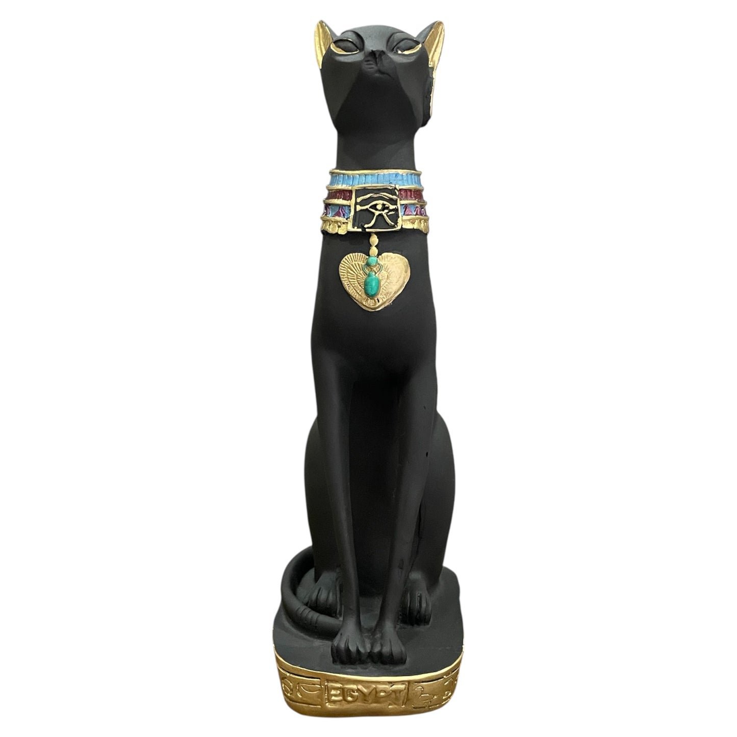 Bastet Egipcio Escultura De Resina 34x17x11cm
