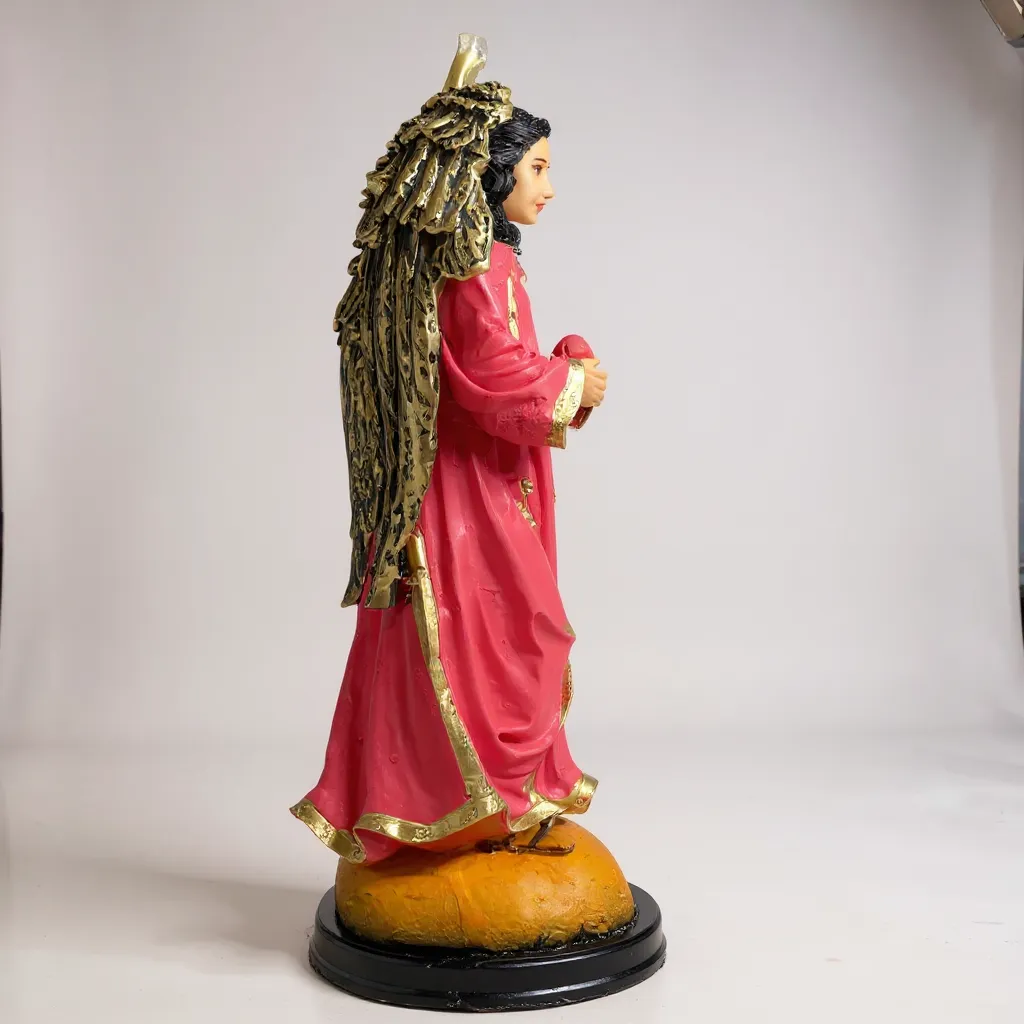Arcangeles De 30 CM En Resina Pintados A Mano