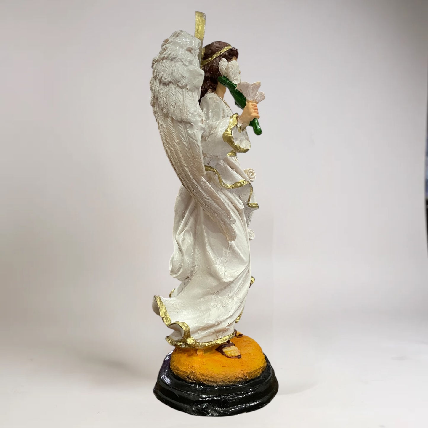 Arcangeles De 30 CM En Resina Pintados A Mano