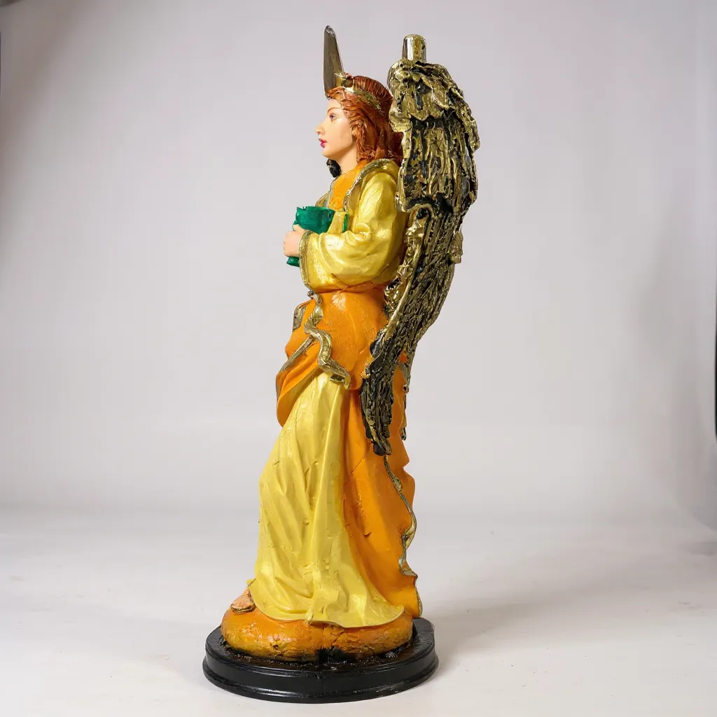 Arcangeles De 30 CM En Resina Pintados A Mano