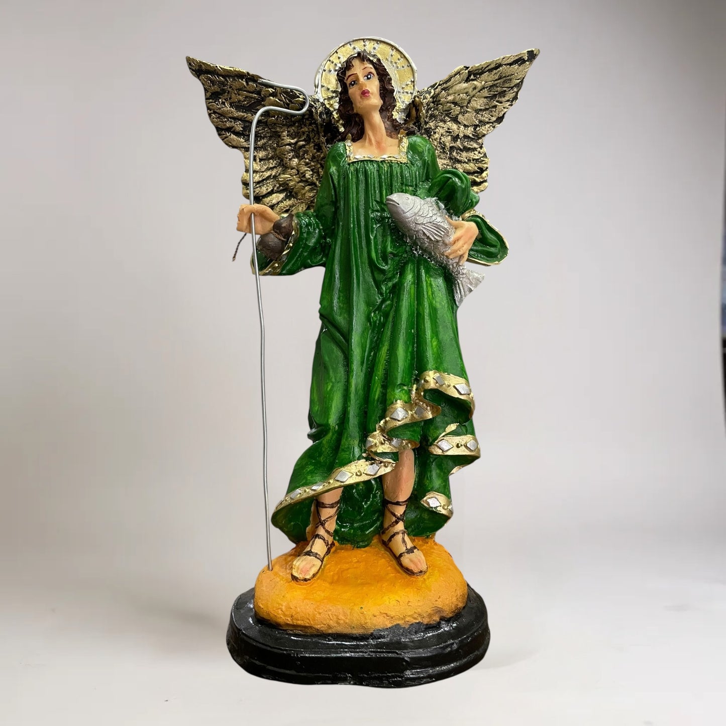 Arcangeles De 30 CM En Resina Pintados A Mano