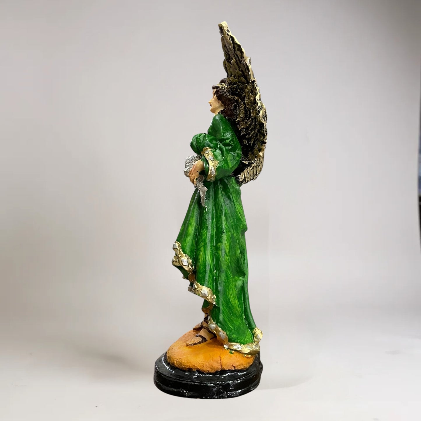 Arcangeles De 30 CM En Resina Pintados A Mano