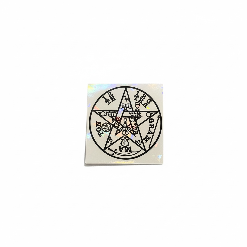 Tetragramaton Calcomanía Estampa Stickers 9cm