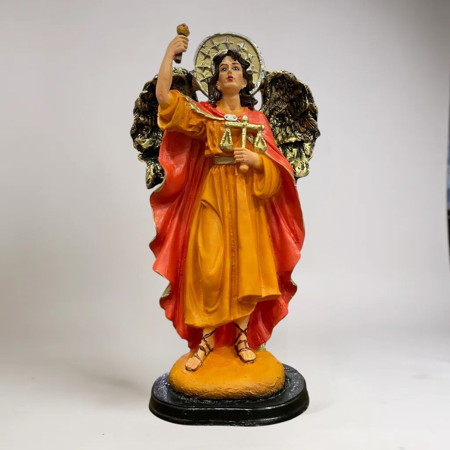 Arcangeles De 30 CM En Resina Pintados A Mano
