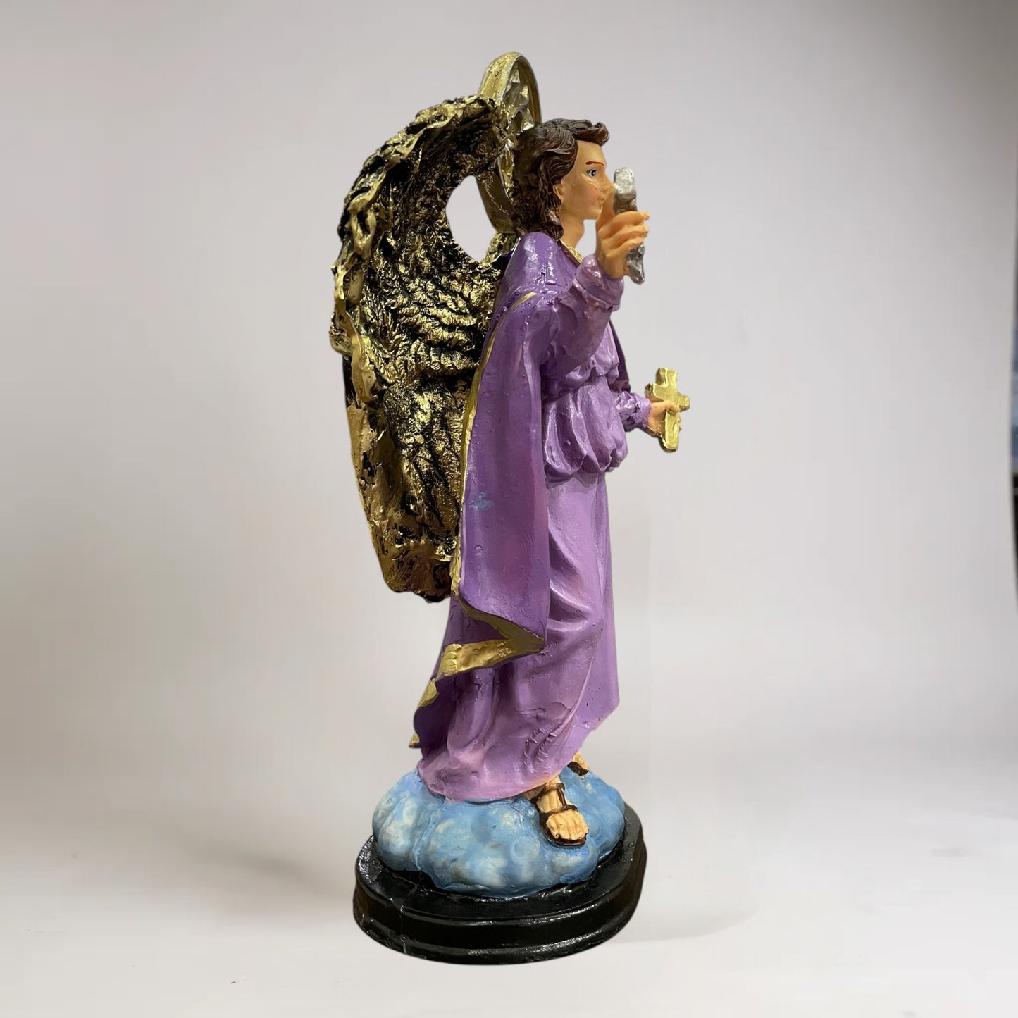 Arcangeles De 30 CM En Resina Pintados A Mano