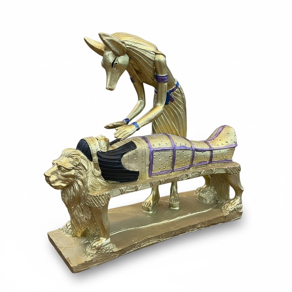Estatua Anubis Resina 10076 Lety Original.